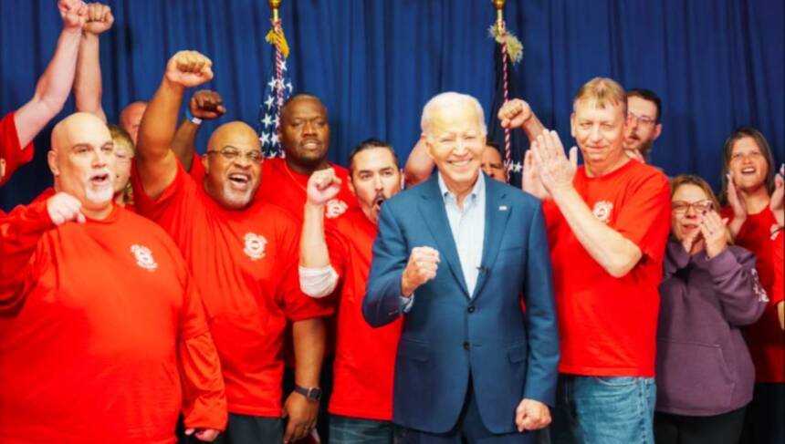 Biden Courts Unions in Nevada Ahead of State's Primary and 2024 Election