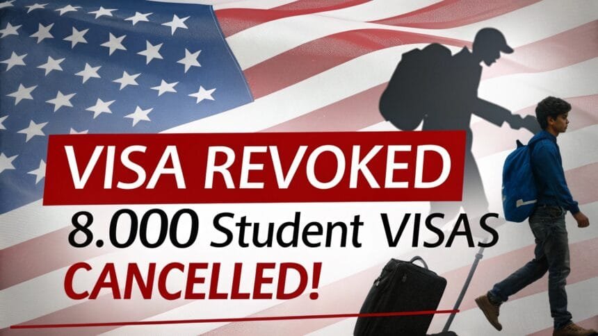 US Revokes 8,000 Student Visas Amid Expanding Immigration Crackdown in 2025