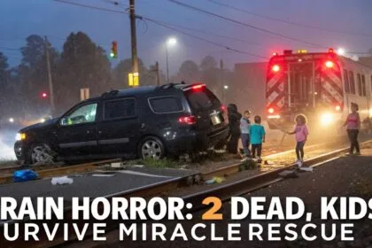 Tragic Train-Van Collision Claims Two Lives in Birmingham Children Survive, Community Mourns