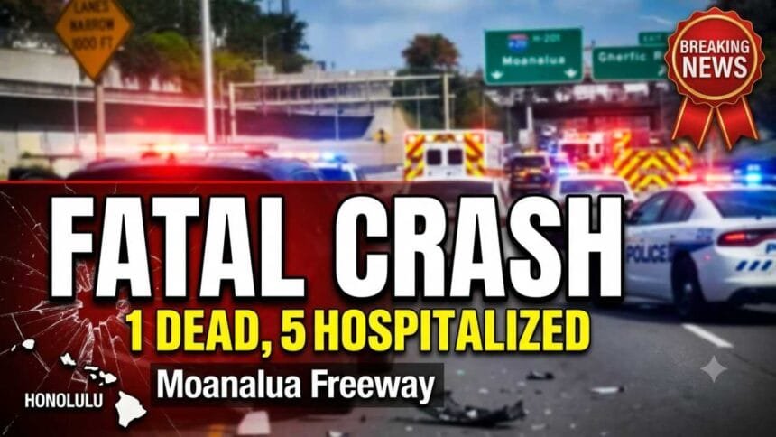 Fatal Multi-Vehicle Crash Rips Through Moanalua Freeway