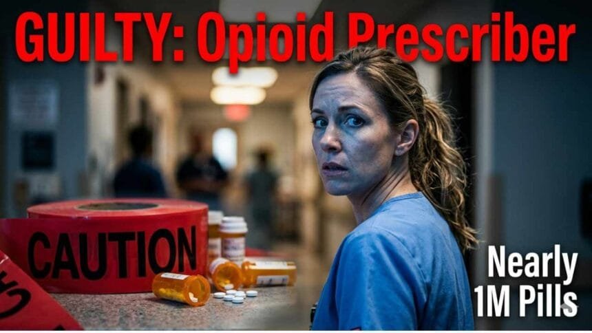 Nurse Practitioner Convicted for Illegally Distributing Nearly 1 Million Opioid Pills