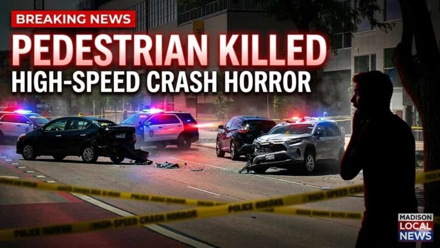 Pedestrian Killed in Suspected High-Speed Crash on East Washington Avenue