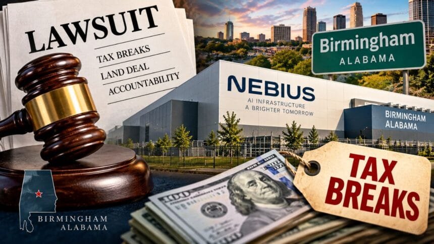Birmingham Data Center Lawsuit Challenges Nebius Tax Breaks and Land Deal